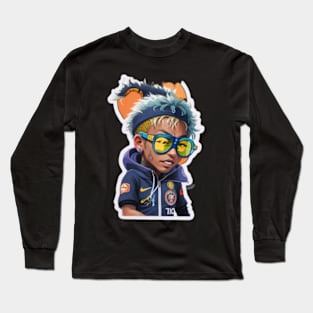 Neymar fan tee halloween Long Sleeve T-Shirt